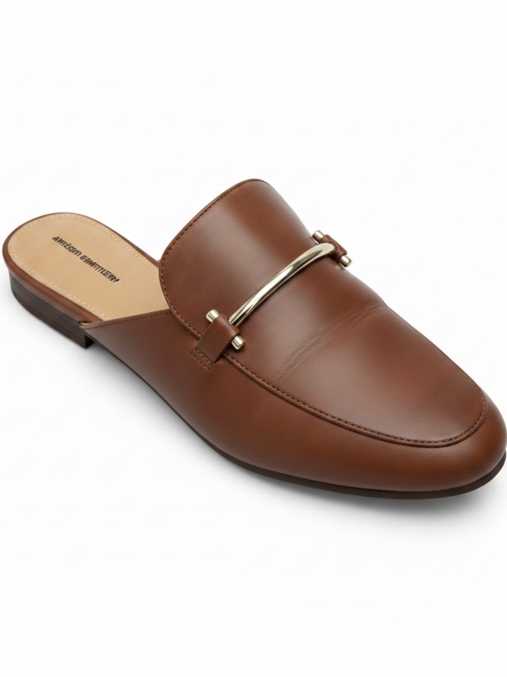 Amazon Essentials Brown Leather-Look Loafers Flats